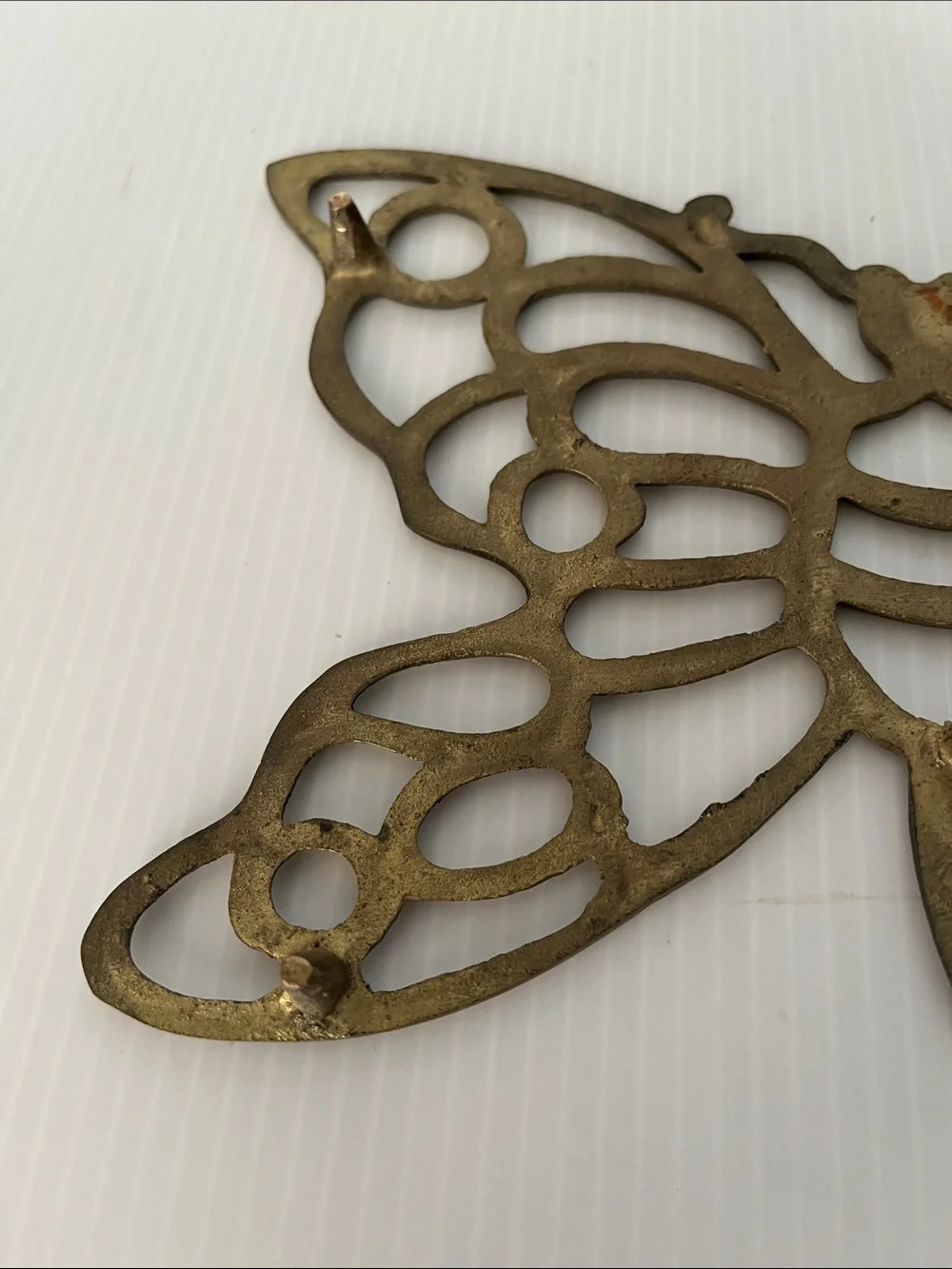 Vintage Brass Butterfly Trivet/ Wall Decor